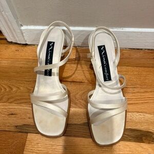 Nina Cream Strappy Heels